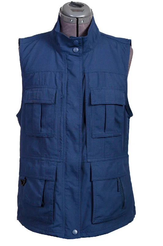 Free And Comfortable Scully Womens Ink Nylon Multi-Pocket Vest