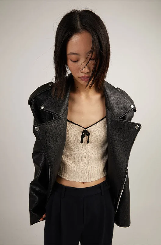 Wearable At Home Or Out KNIT TANK TOP WITH CONTRAST TRIM