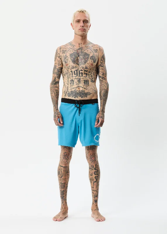 Exclusive Customization AFENDS Mens Vortex - Fixed Waist Boardshorts - Dark Teal