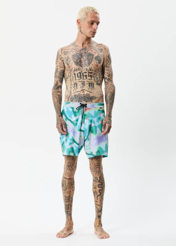 Multifunctional Style AFENDS Mens Thermal - Fixed Waist Boardshorts - Multi