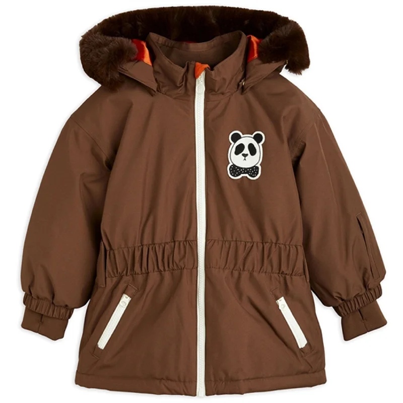 Fresh And Natural Mini Rodini Panda Soft Ski Jacket Brown