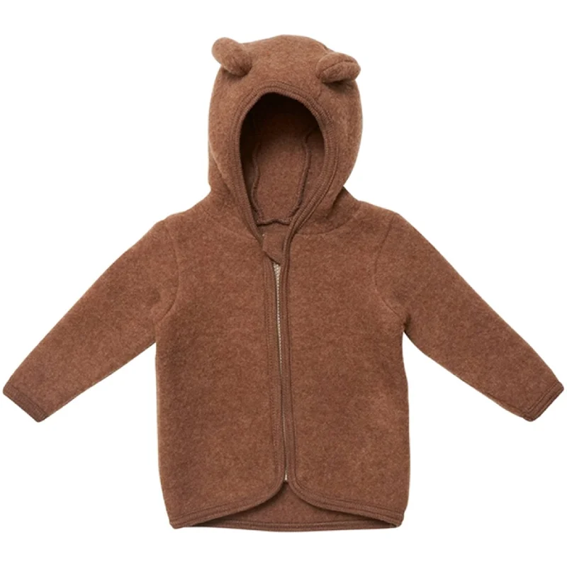 Youthful Huttelihut Jacket Ears Soft Wool Jackie Caramel Cafe