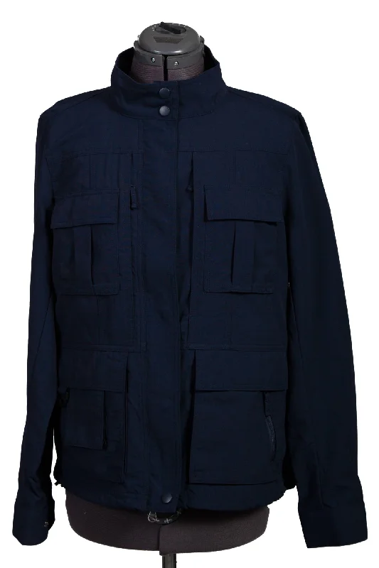 Celebrity Style Scully Womens Midnight Sky Nylon Multi-Pocket Jacket