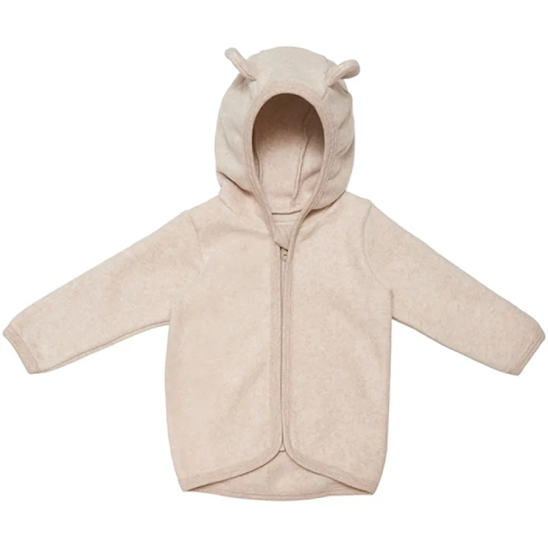 Girl Style Huttelihut Jacket Ears Cotton Fleece Fluffy Camel