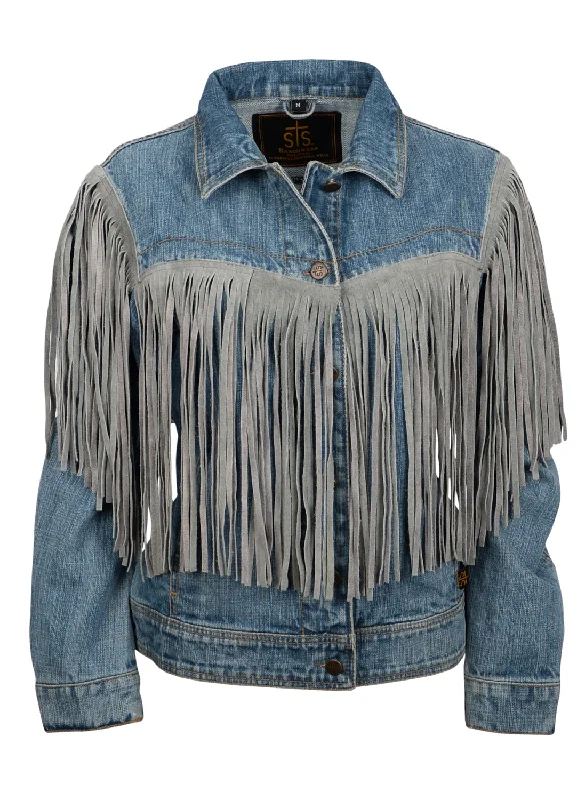 Fashion Elements STS Ranchwear Womens Gretchen Denim 100% Cotton Cotton Jacket