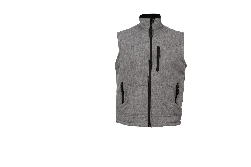 Romantic And Fresh STS Ranchwear Womens Barrier Heather Gray Polyester Softshell Vest