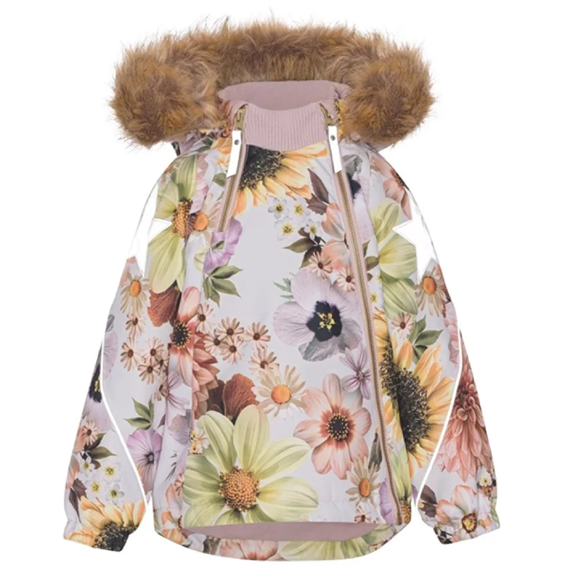 Body Design Molo Retro Flowers Hopla Fur Jacket