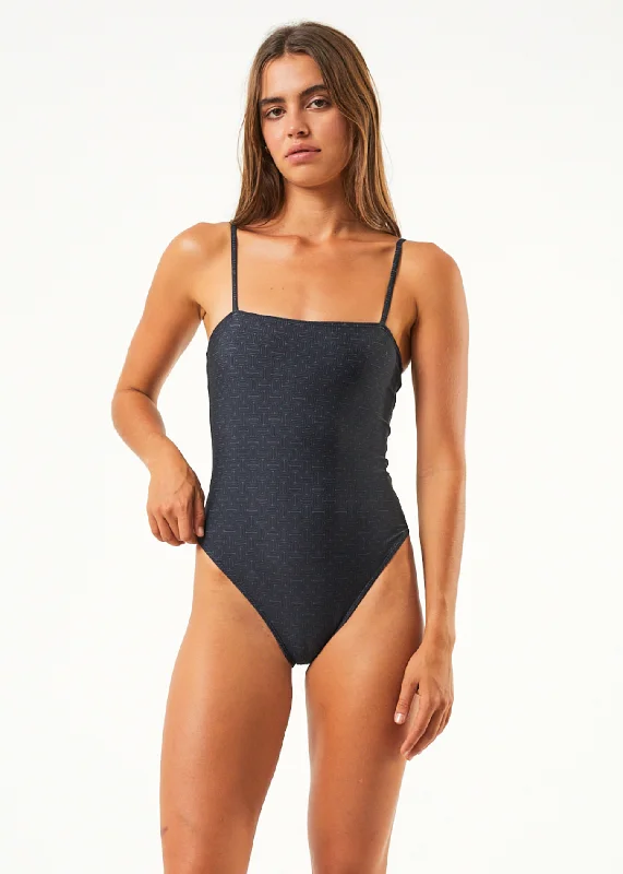 Sports Cool AFENDS Womens Samia - One Piece Swimsuit - Black