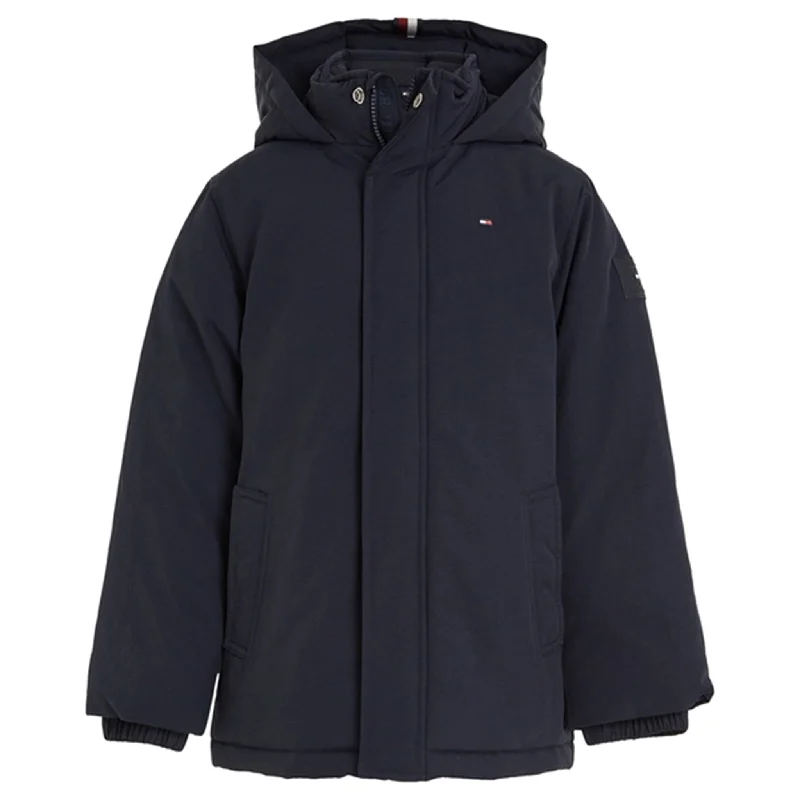 Cute Design Tommy Hilfiger Essential Parka Coat Desert Sky