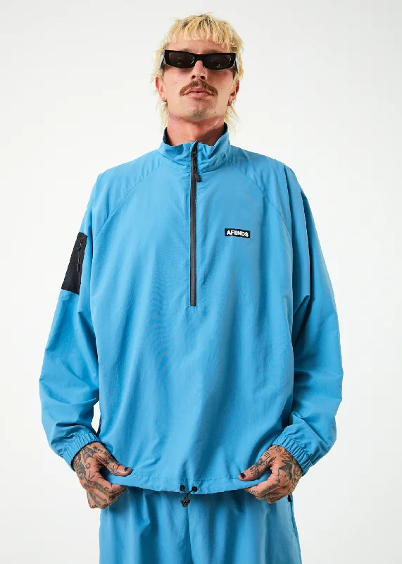 Autumn Selection AFENDS Mens Polar - Spray Jacket - Dark Teal