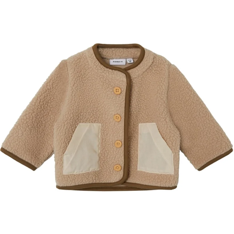 Retro Fashion Name it Oxford Tan Nomo Teddy Jacket