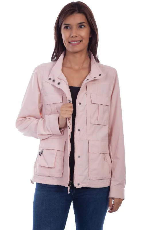 Quality Tailoring Scully Womens Rose Nylon Multi-Pocket Jacket