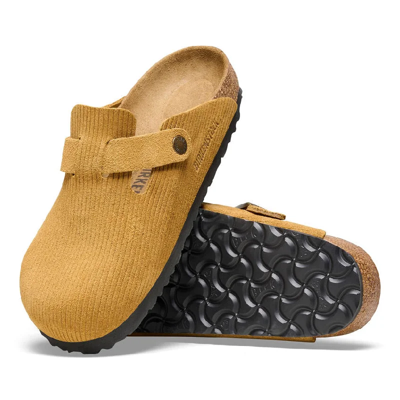 High waist design Birkenstock Boston Cord | Cork Brown