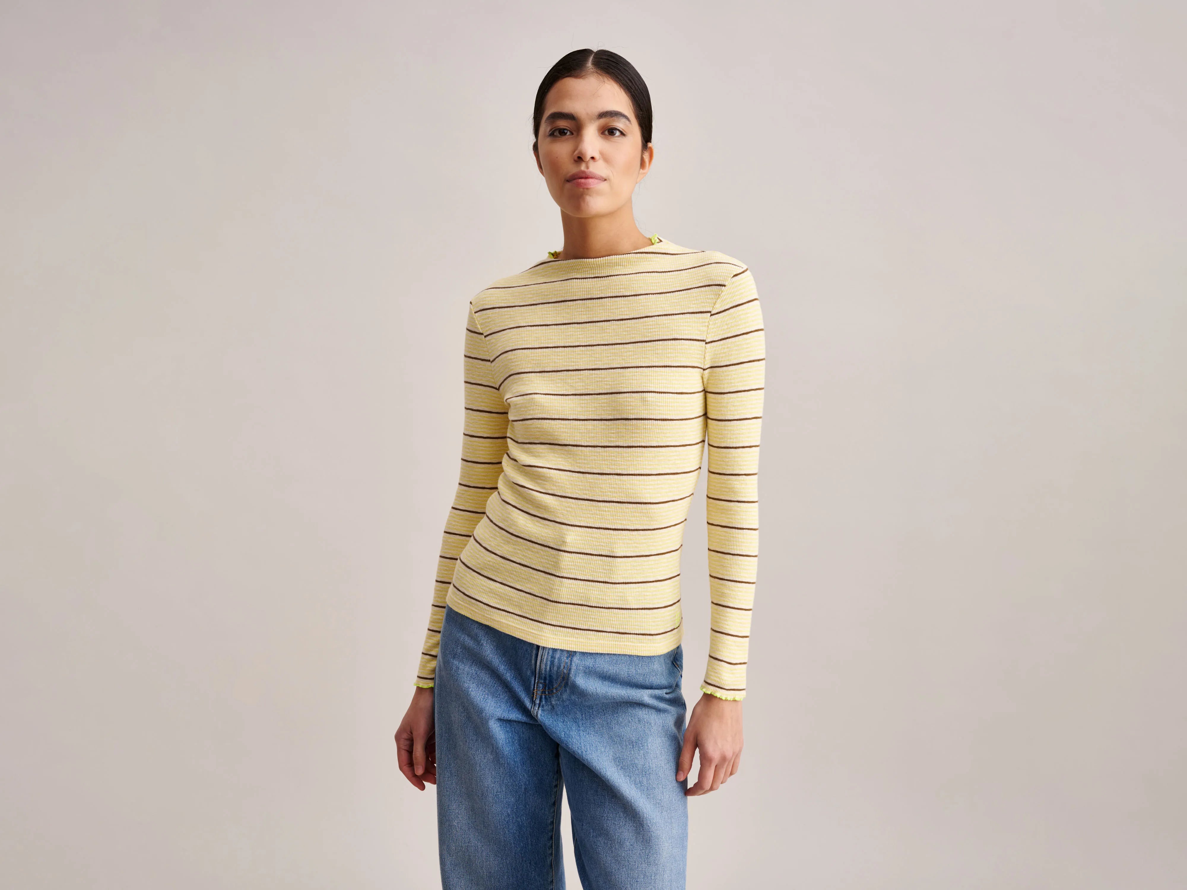 Printed pattern Niba T-Shirt (232 / W / STRIPE B)