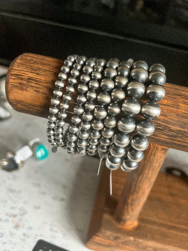 Single-shoulder Neck Design Pearl Stretch Bracelets