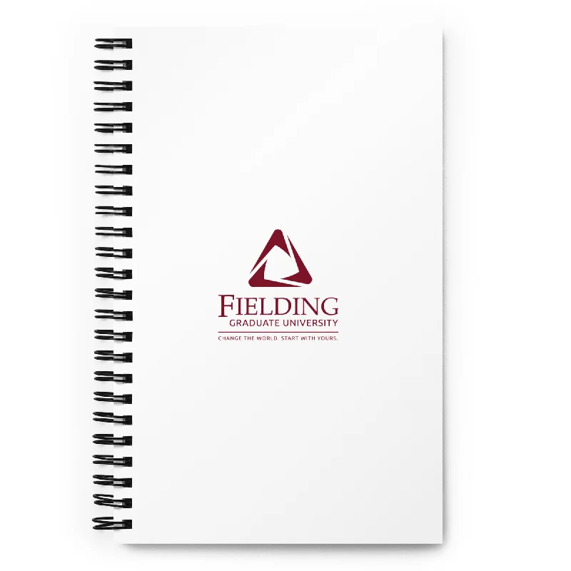 High Street Fashion Spiral Notebook - White | Fielding Logo