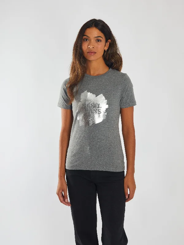 Sports Fitness Wear Megan Tee Grey Pebble