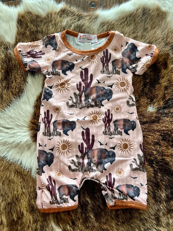 Comfortable Design Boys Western Skies Romper
