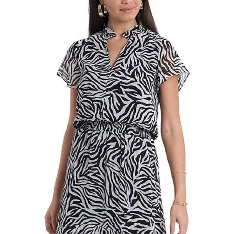 Body Design 1.State Women's Wildlfower Bouquet High/Low Dress White Size Xx-Small