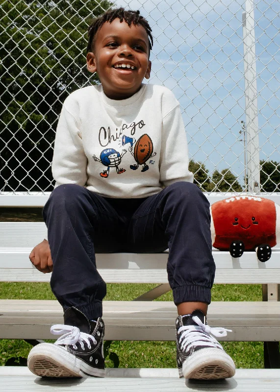Soft Fabrics Chicago Game Day Buddies Toddler Sweatshirt - Natural Heather
