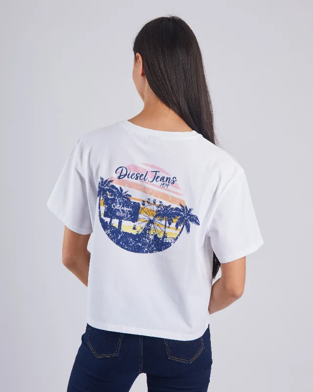 Slim Fit Linnea Tee Dove White
