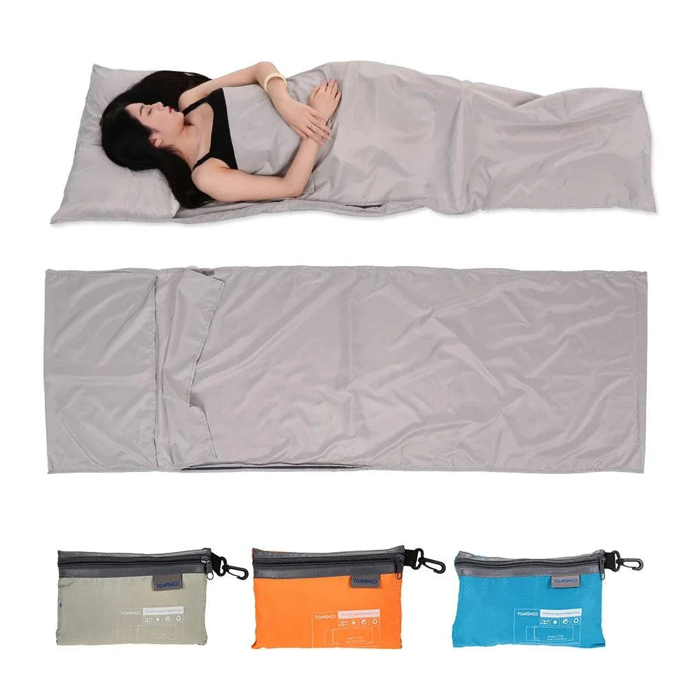 Extra long version TOMSHOO 75*210CM Outdoor Sleeping Bag Lightweight Camping Hiking Travel Bag Liner Portable Folding Sleeping Bag with Pillowcase Extra long version TOMSHOO 75*210CM Outdoor Sleeping Bag Lightweight Camping Hiking Travel Bag Liner Portable Folding Sleeping Bag with Pillowcase
