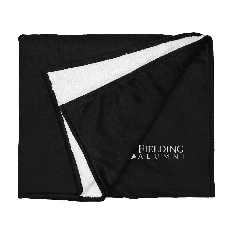 Comfortable Wear Premium Sherpa Blanket | Embroidered Alumni Logo