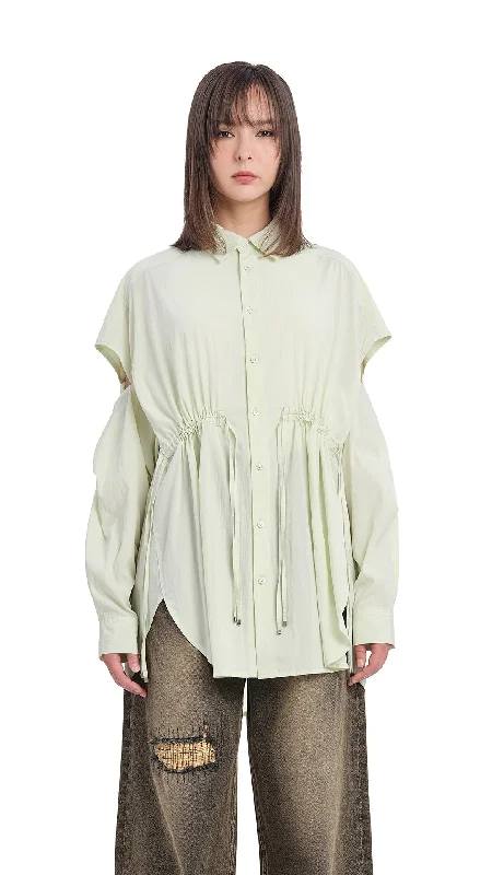 Slightly Flared Design Rainbow Shirt