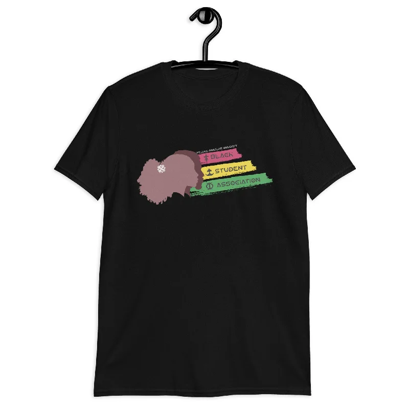 Comfortable Design Unisex Basic Softstyle T-Shirt | Black Student Association Logo