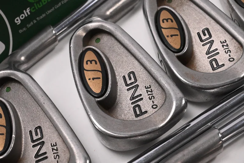 Fresh And Natural Ping i3 O-Size Irons / 3-PW+SW / Green Dot / Stiff Flex Ping Cushin JZ Shafts