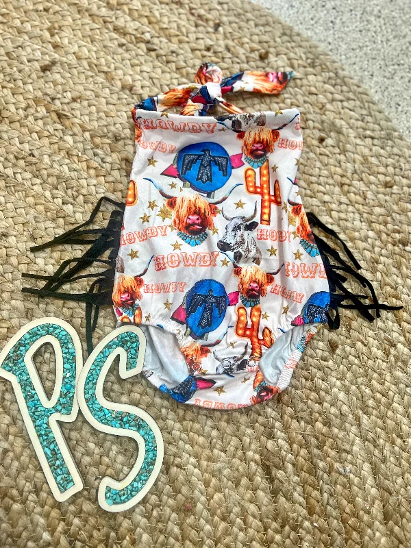 Designer Style Western Fringe Romper