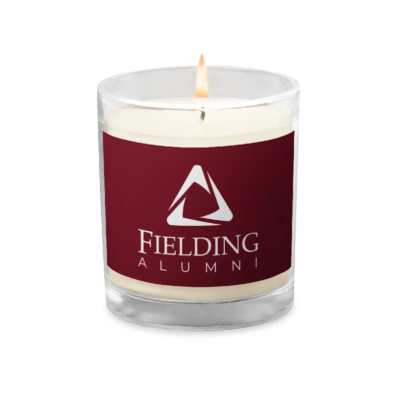 Simple Design Glass Jar Soy Wax Candle - Merlot | Alumni Logo