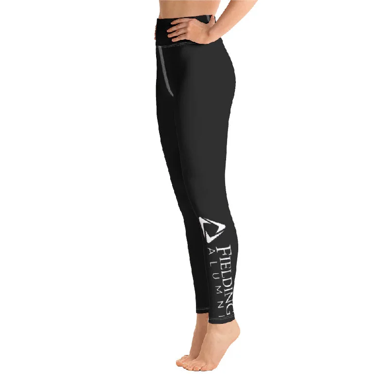 Youthful Style Yoga Leggings - Black | Alumni Logo