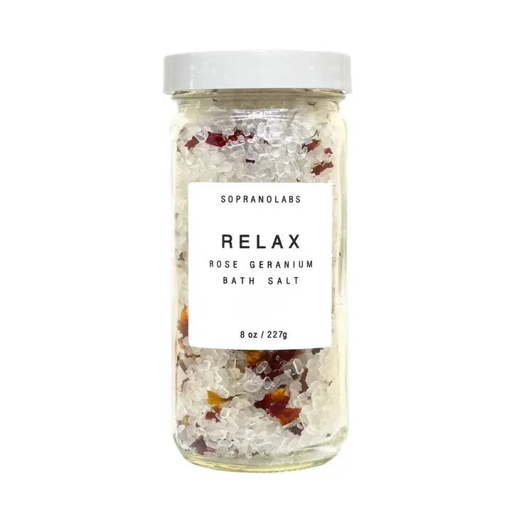 Casual And Versatile Soprano Labs Rose Geranium Relax Bath Salt