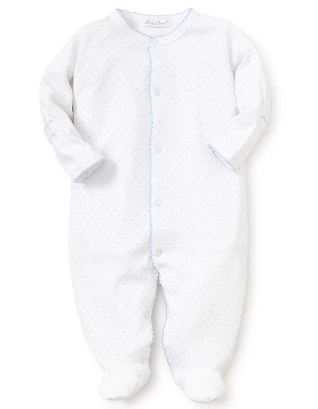 Design Trend Kissy Kissy Dots Print Snap Footie - Multiple Colors!