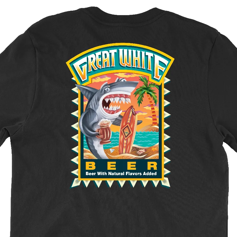 Multifunctional Style Great White T-Shirts <P> (Two Colors)