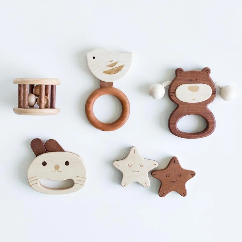Comfortable Wear LOVELY MO | Toy | Baby Rattle Gift Set 1 - BEAR