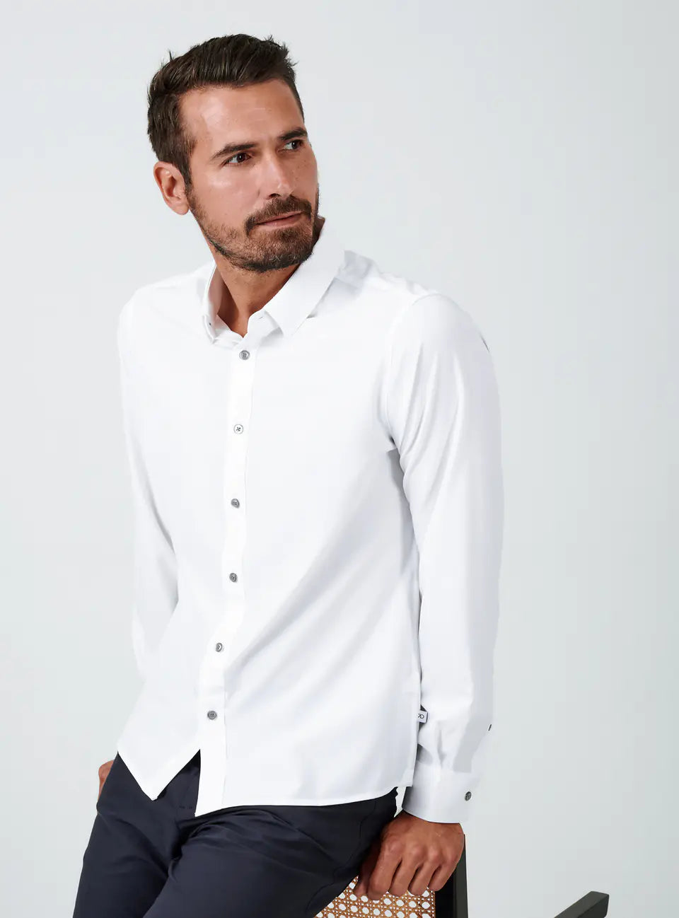 Warm Comfort Liberty Long Sleeve Shirt | White