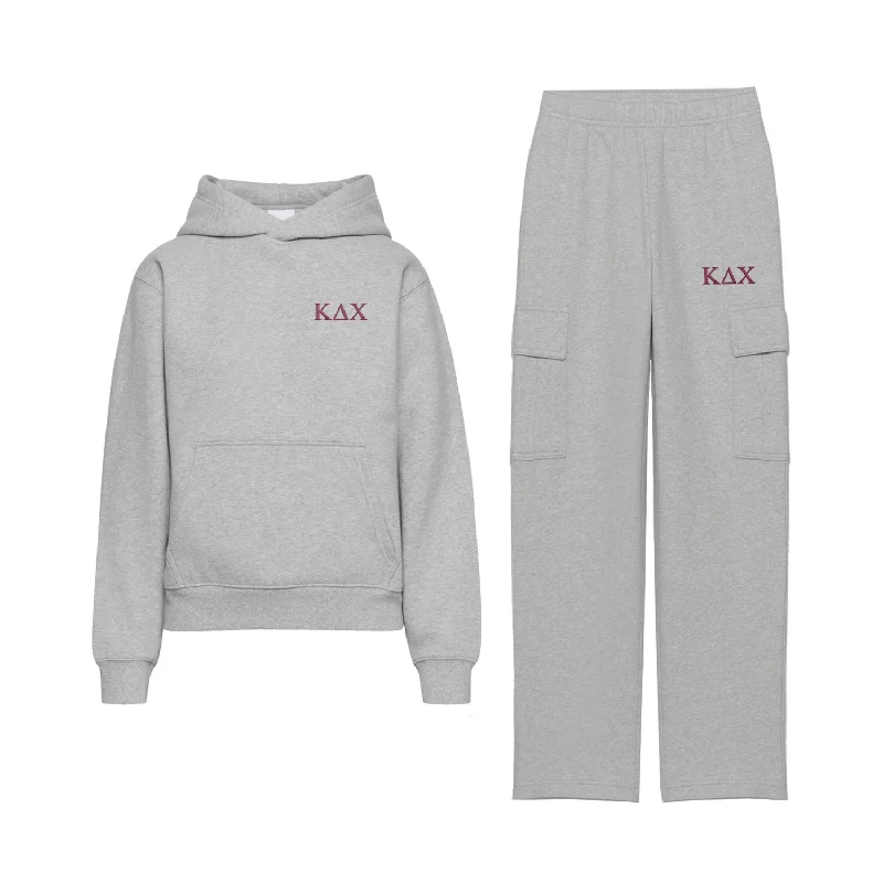 Alice style Kappa Delta Chi Fave Fit Fleece Cargo Hoodie Set
