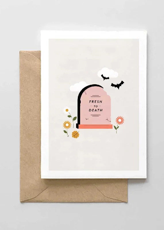 Personalized Outfit Fresh To Death Card