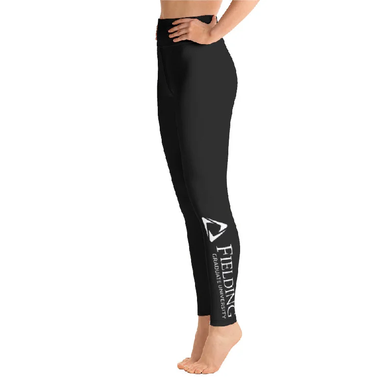 Elegant Wear Yoga Leggings - Black | Fielding Logo