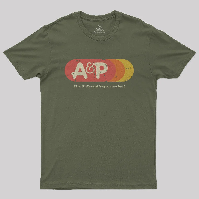 Trendy And Casual A&P Supermarket 1976 Vintage Nerd T-Shirt