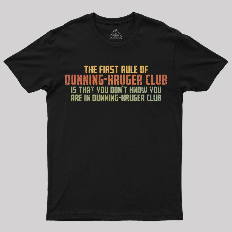 Lace Design Dunning-Kruger Club T-Shirt