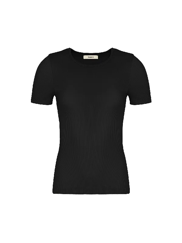 Dressing Tips Women's 365 Lightweight Rib T-Shirt—black