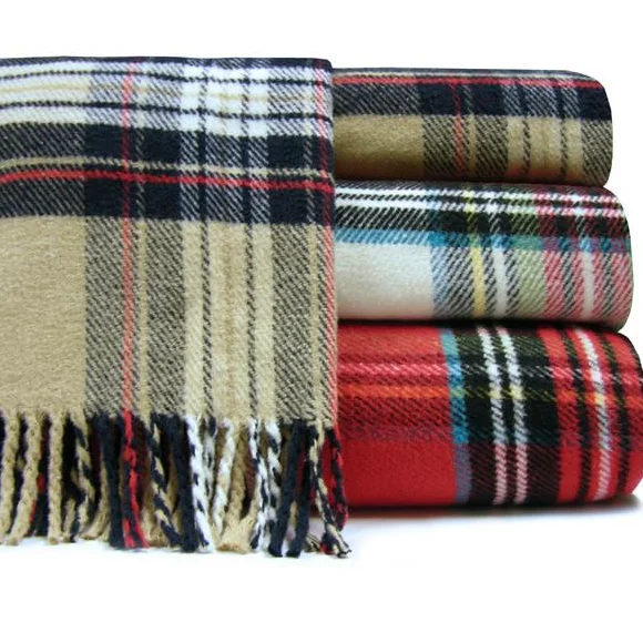 Wandering freely A Soft Idea Classic Tartan Throw Blanket - Multiple Colors!