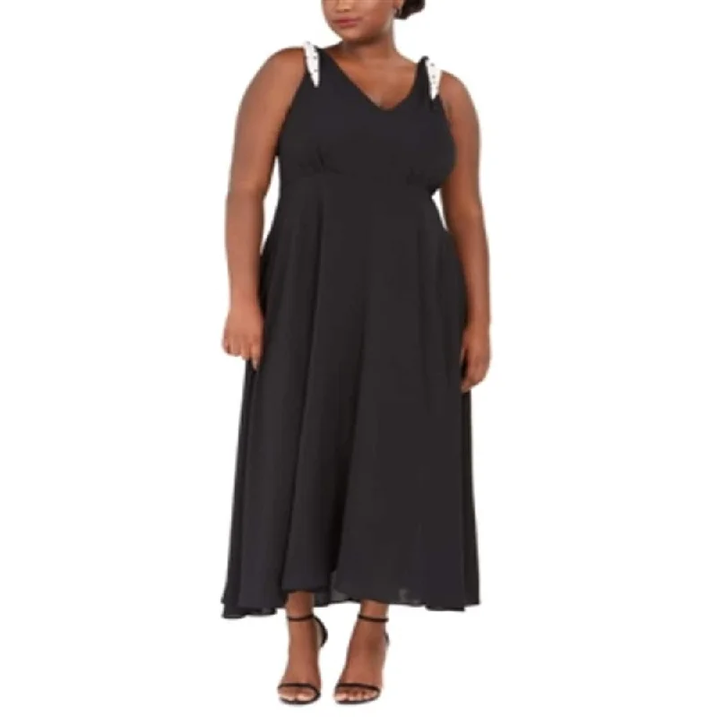 Comfortable Looks Betsey Johnson Women's Maxi Dress Black Size 16W