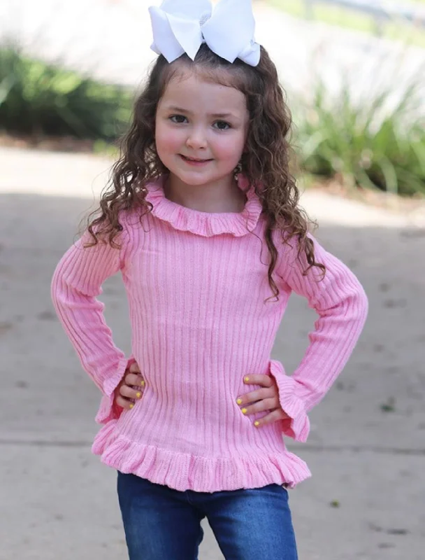 Pink Ruffle Top