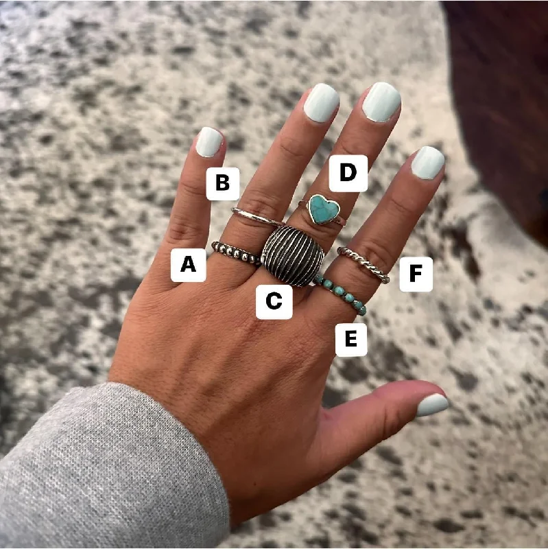 Sports Casual Style Stacker Rings