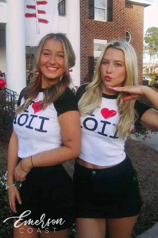Fashion Touch Alpha O I Love New York Bid Day Baby Tee