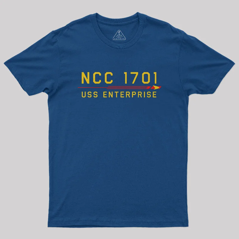 Lazy Style Crew Shirt for TOS Enterprise Geek T-Shirt